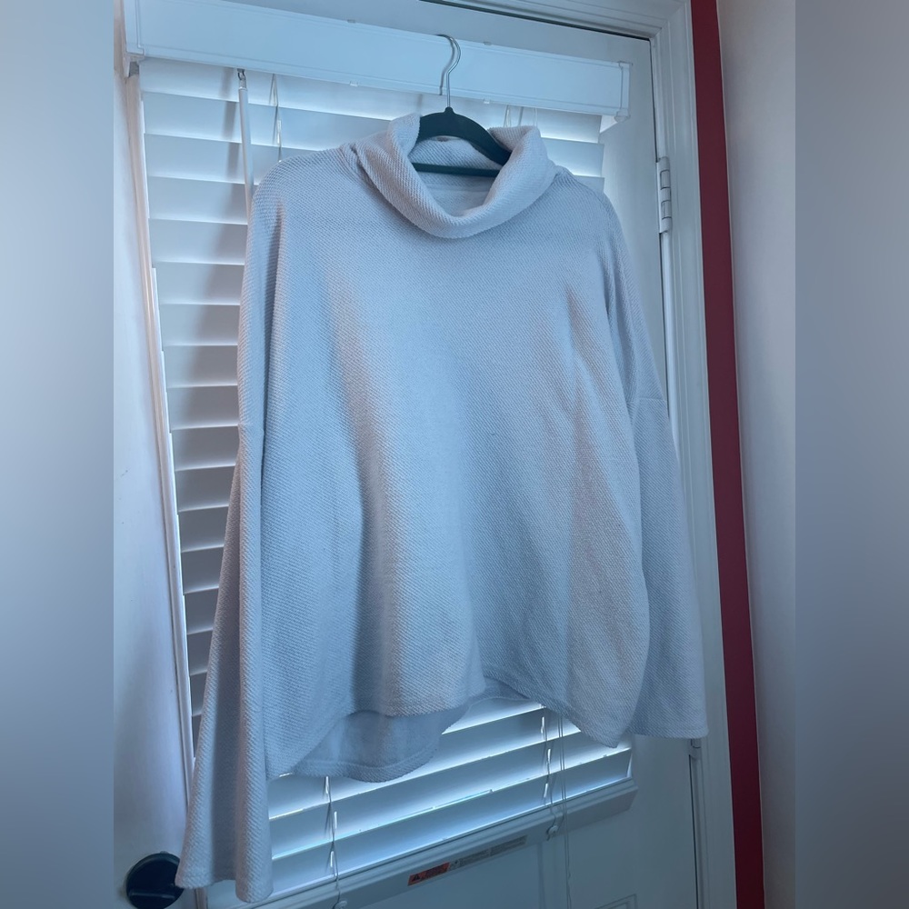 Aerie White Turtleneck Sweater